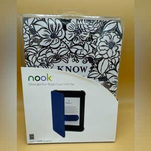 Nook Floral Book Cover in Black and White